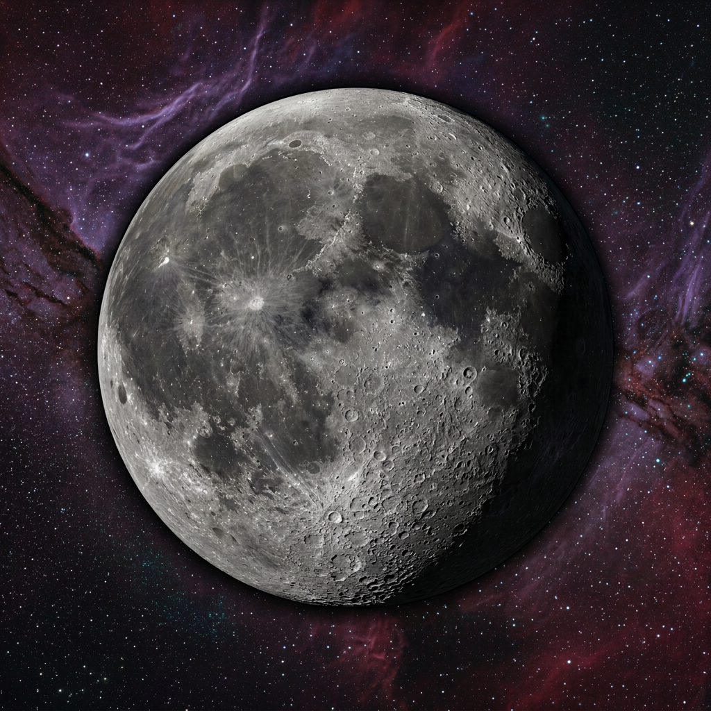 Moon seen up close